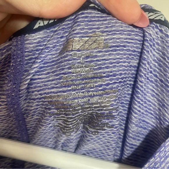 Avia Purple Athletic Top Size Large - Picture 3 of 5